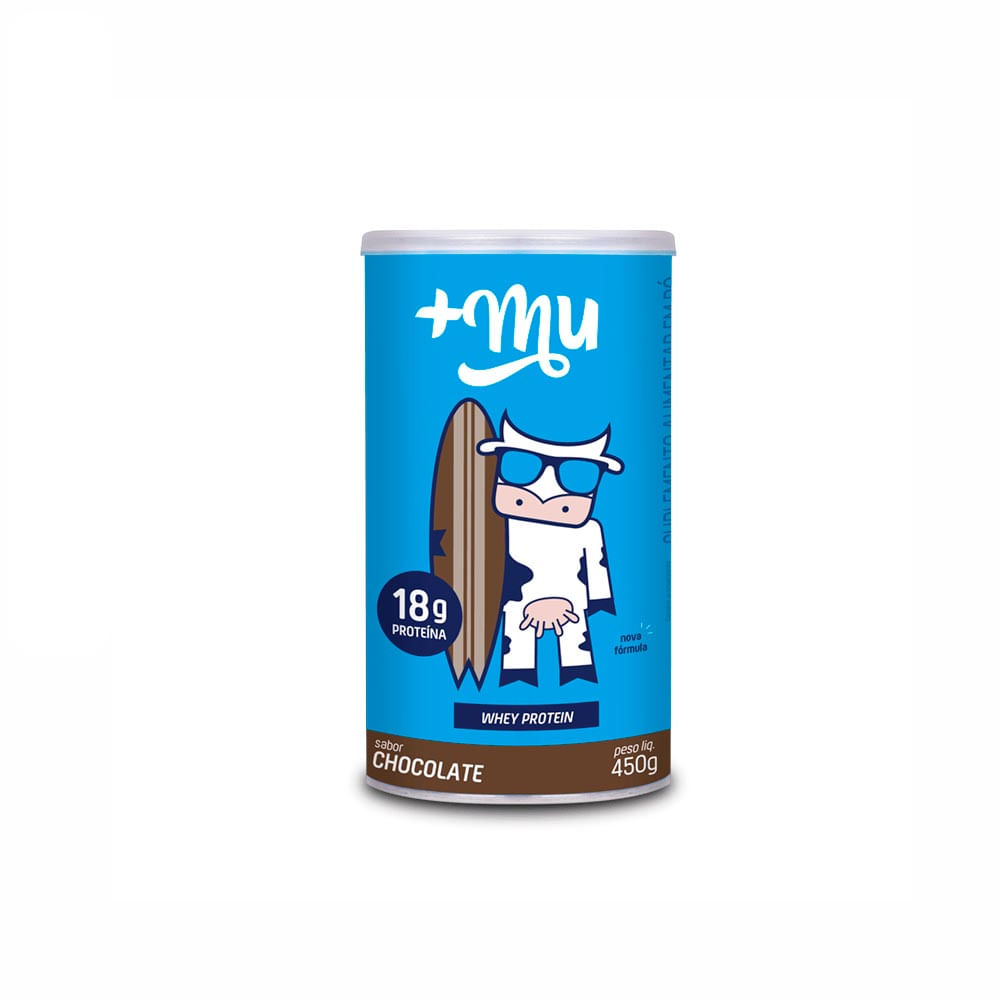 Whey Protein Mais Mu Proteína Muke Chocolate Pote 450g