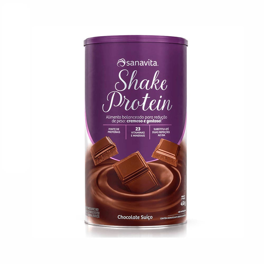 Shake Protein Chocolate Sanavita 23 Vitaminas E Minerais Calorias Reduzidas 450G