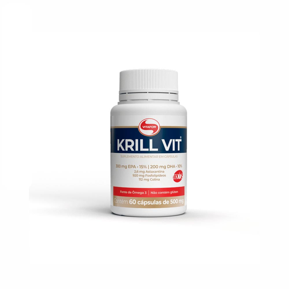 Krill Vit Vitafor 500mg Com 60 Cápsulas