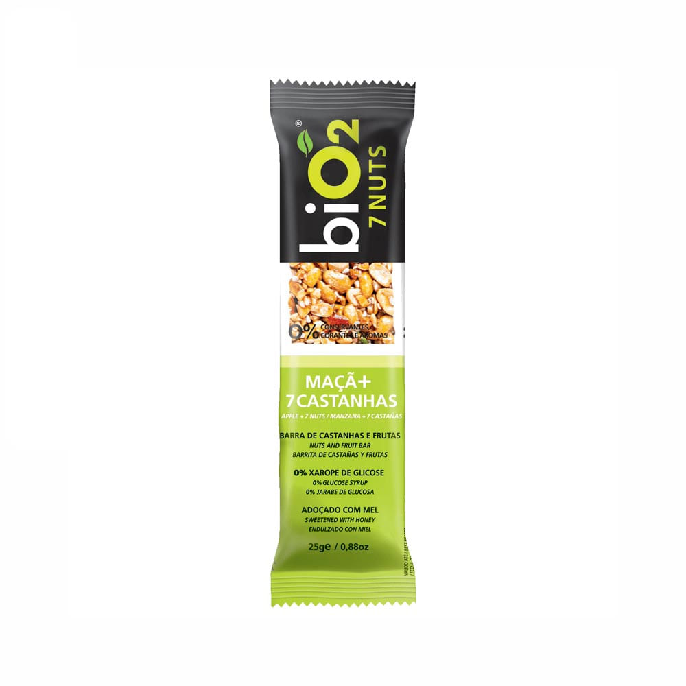 Barra BiO2 7 Nuts Maçã 25G