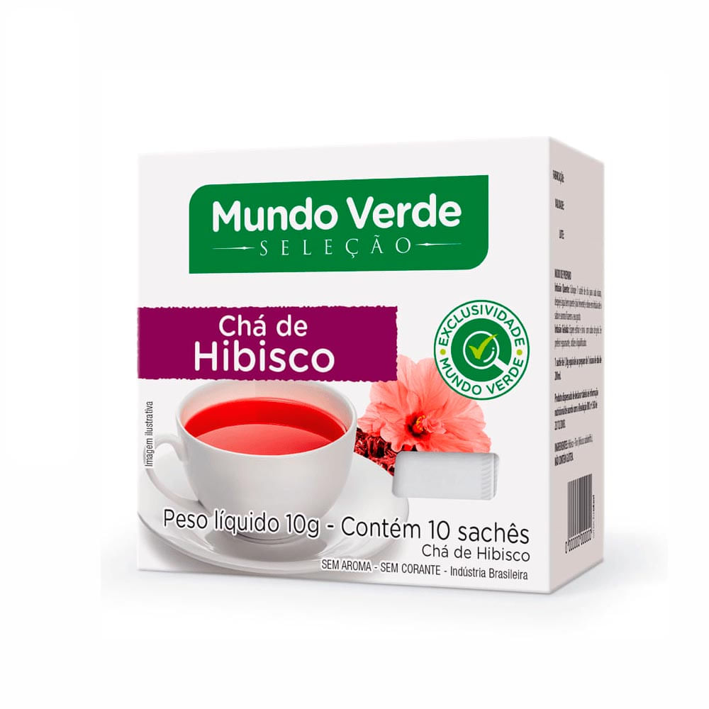 Chá Hibisco Mundo Verde Seleção 10G 10 Sachês