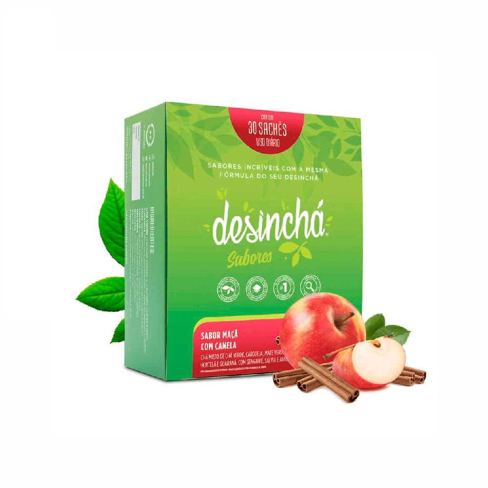 Desinchá Maçã e Canela Desinchá 30 sachês
