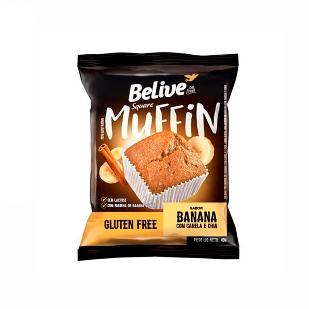 Muffin Belive Banana Canela E Chia 40g