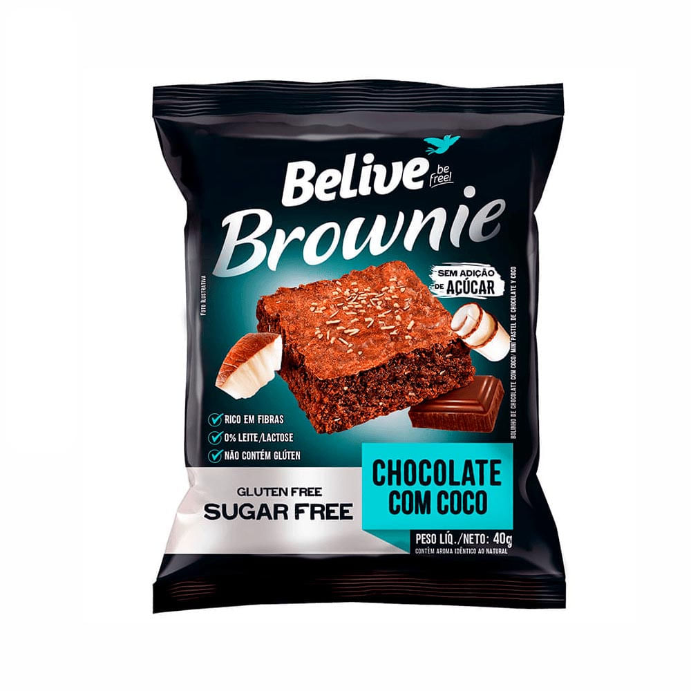 Brownie Belive Chocolate Com Coco 40G
