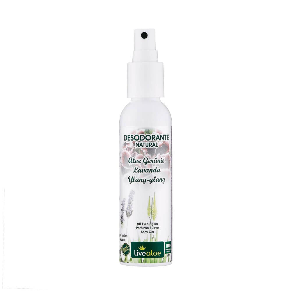 Desodorante Spray Livealoe Aloe E Gerânio 60Ml