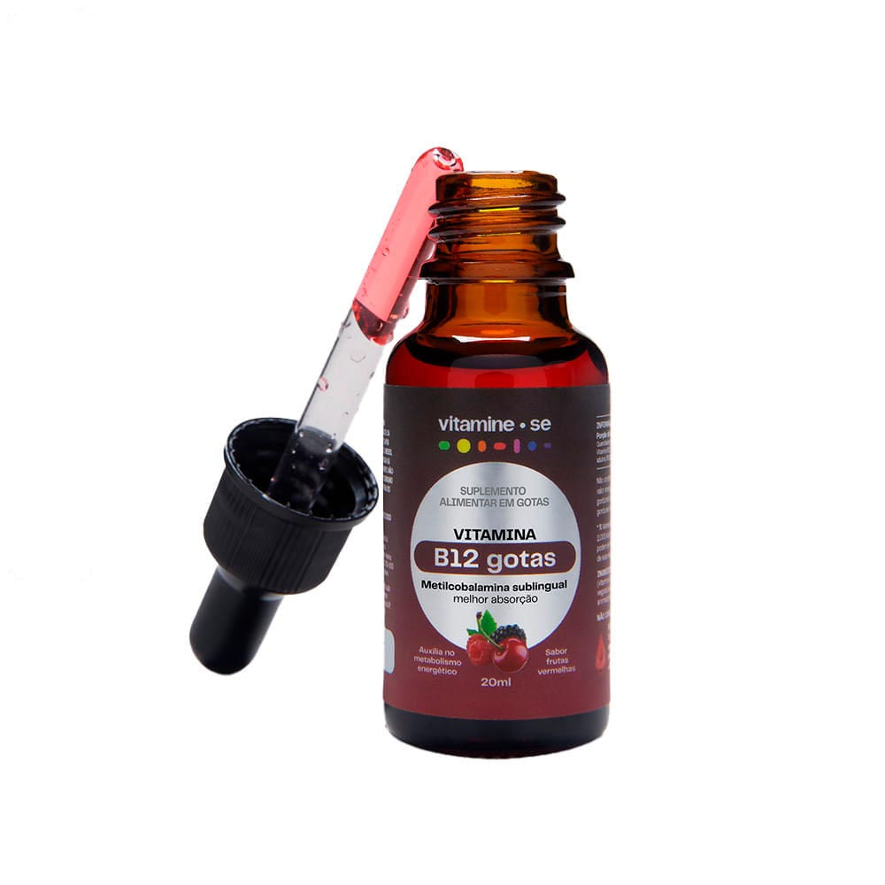 Suplemento Vitamina B12 em Gotas Metilcobalamina Vitamine-se