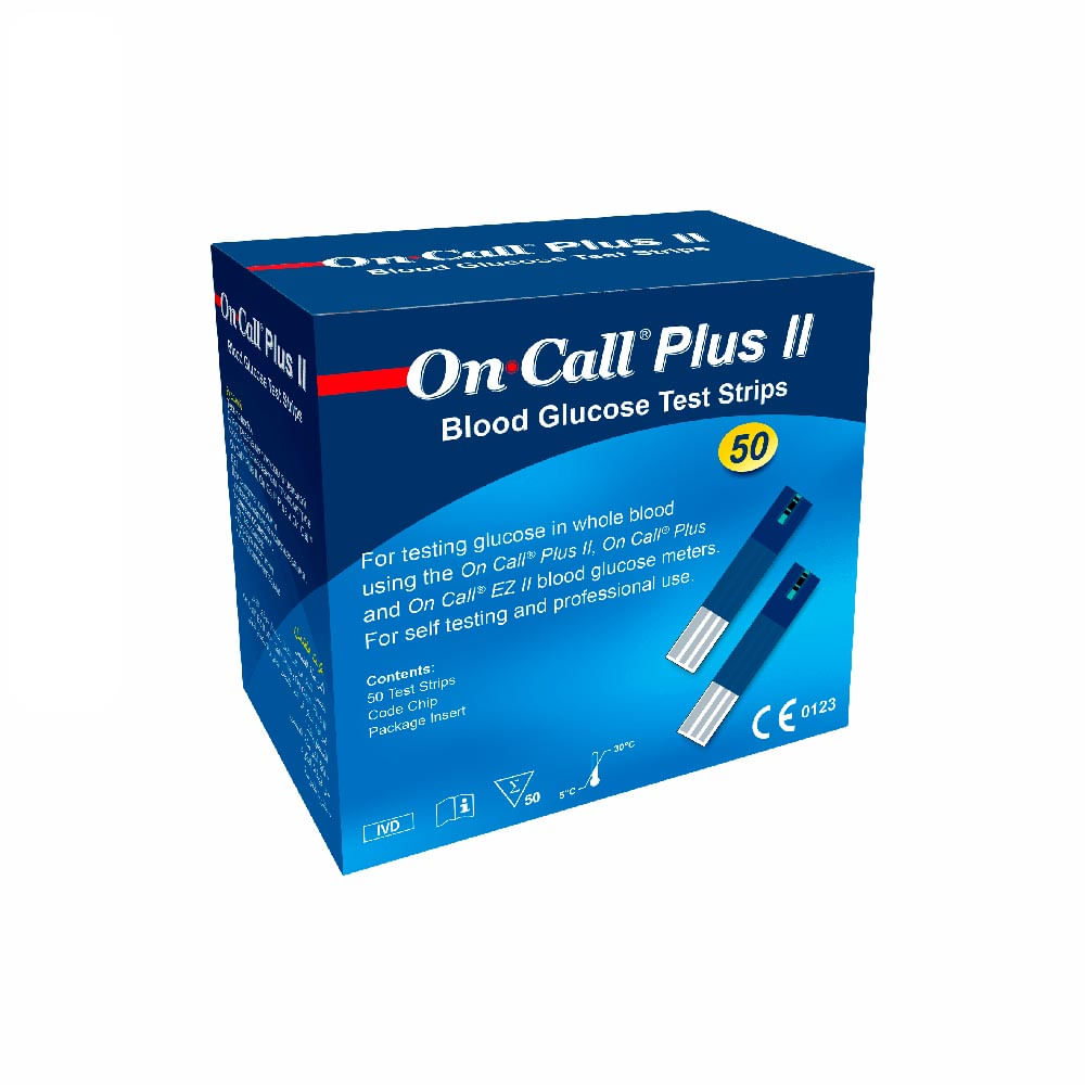 50 Tiras De Glicose On Call Plus Ii