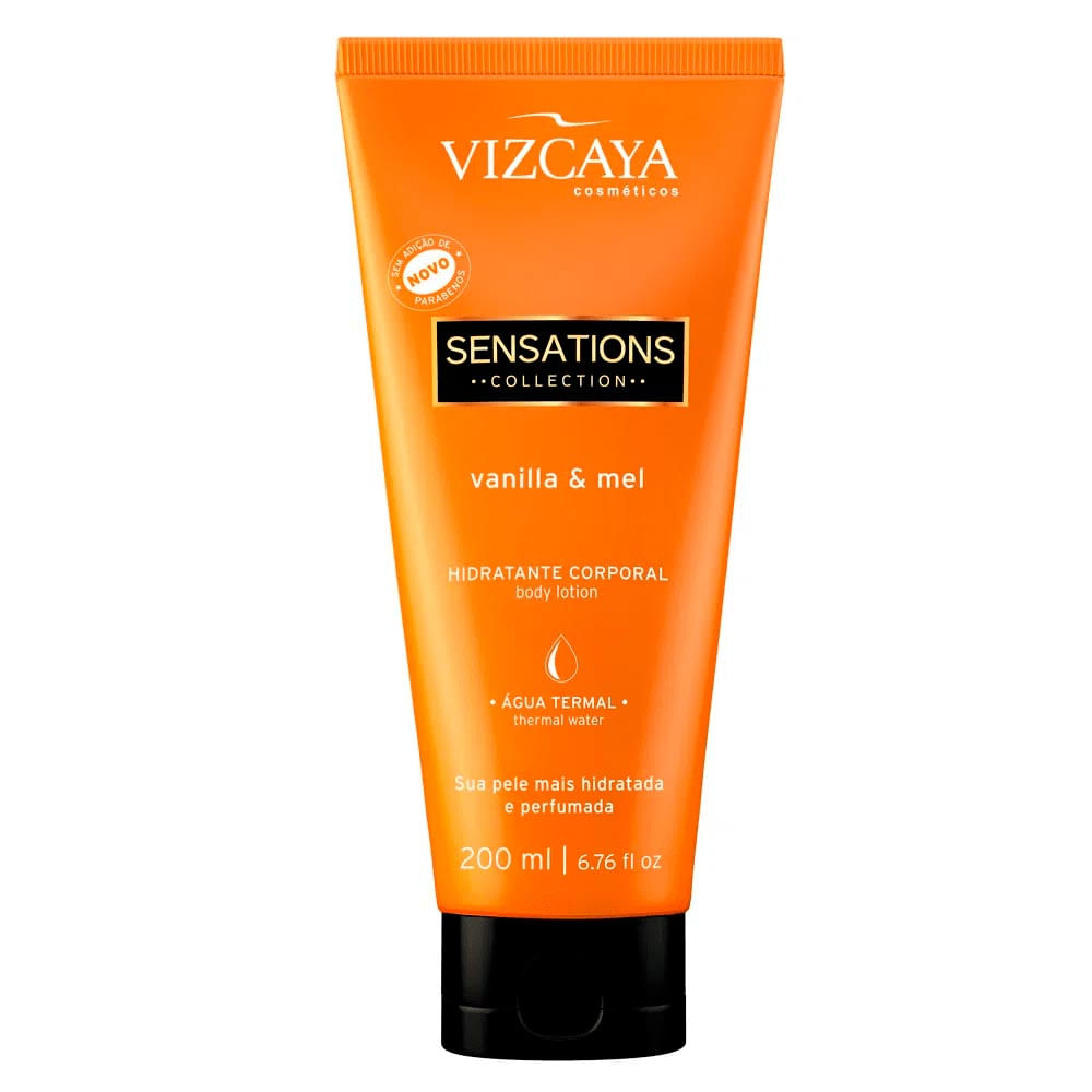 Hidratante Corporal Sensations Vanilla e Mel Vizcaya 200ml