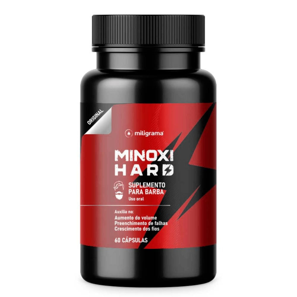 Minoxihard® Barba Miligrama com 60 Cápsulas
