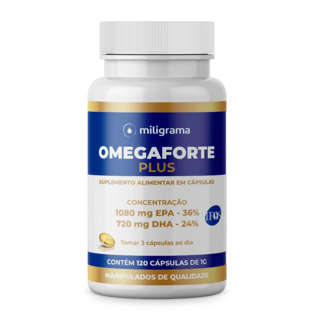 Omegaforte Plus Miligrama com 120 Cápsulas