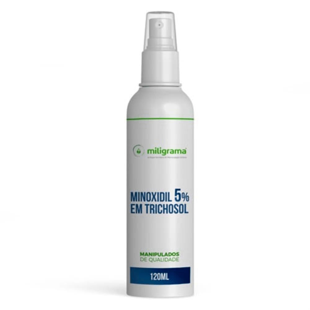Solução Capilar Minoxidil com Tricosol Miligrama 120ml