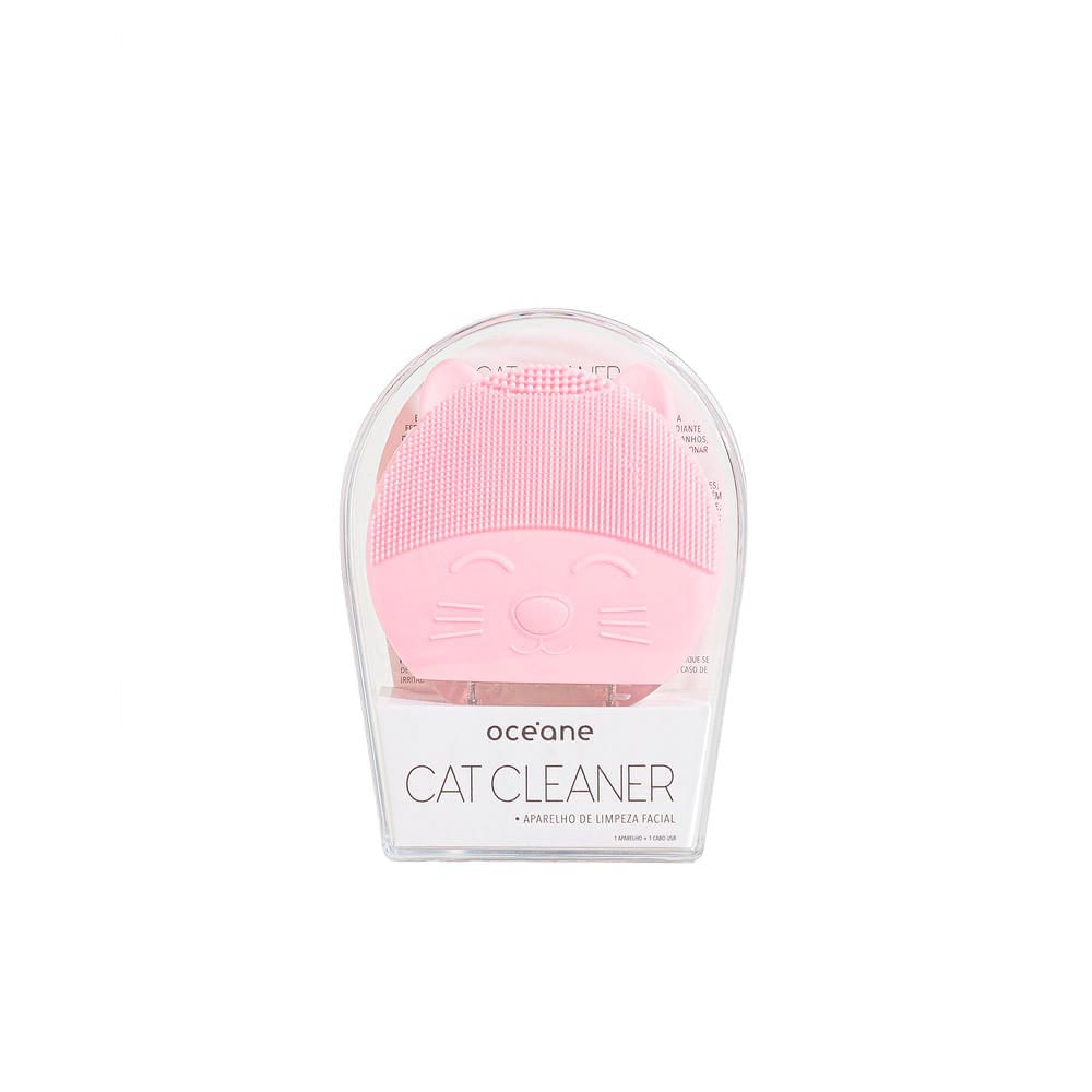 Cat Cleaner Aparelho de Limpeza Facial Elétrico Rosa Océane