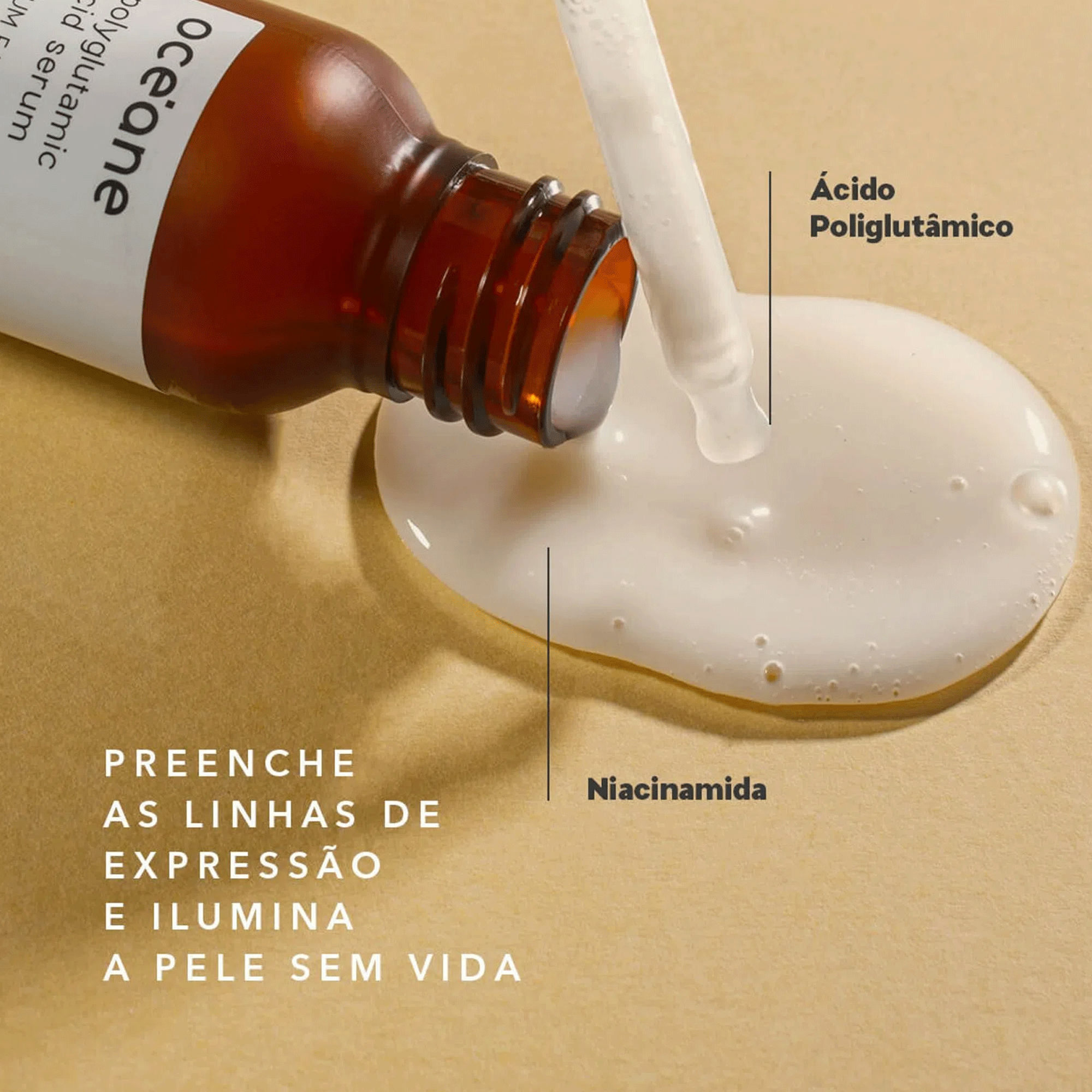 Sérum Facial Hidratante Polyglutamic Acid Serum Océane  30ml