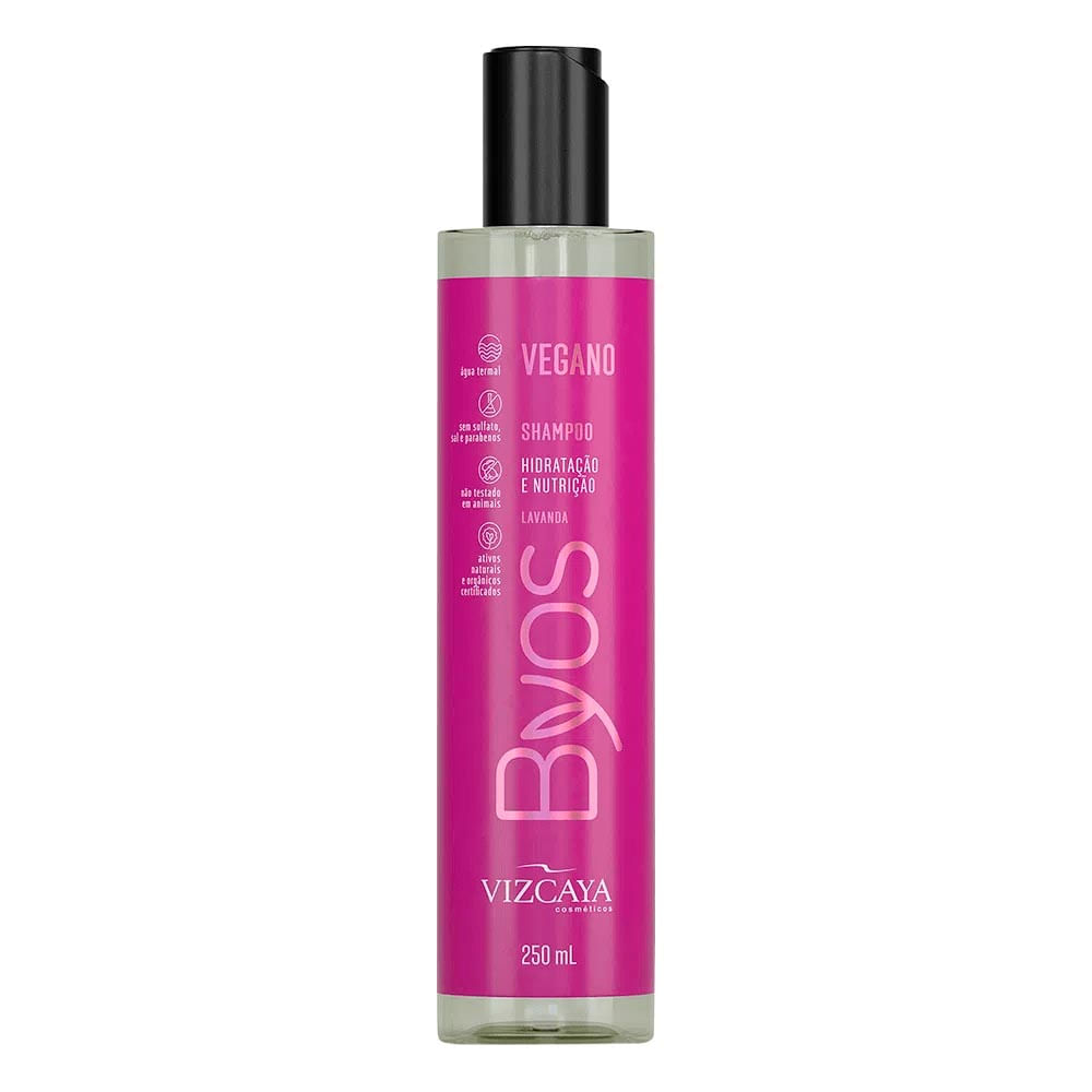 Shampoo Vizcaya Byos Hidratação e Nutrição 250ml