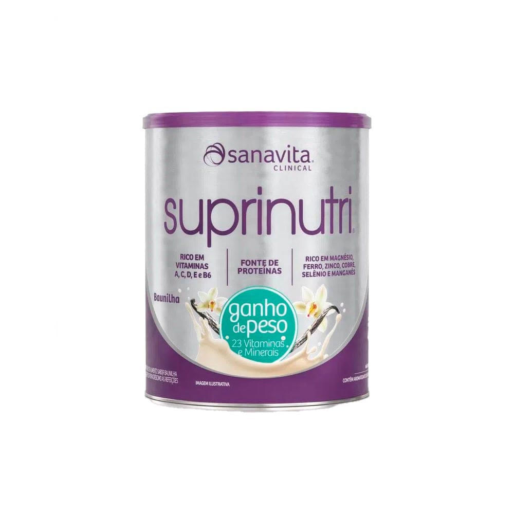 Complemento Alimentar Suprinutri® Ganho de Peso Baunilha Sanavita 400g