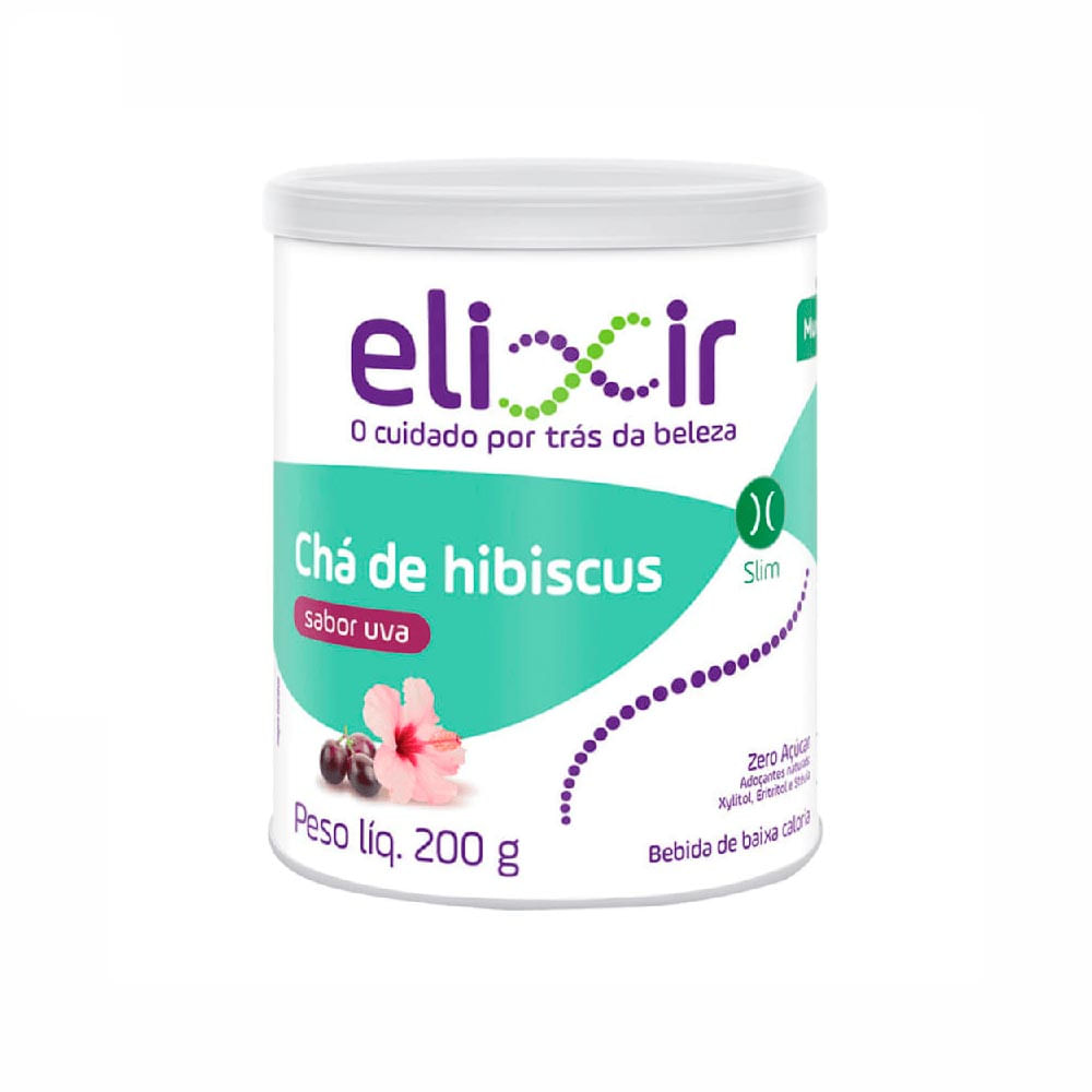 Chá Hibisco Solúvel Uva Elixir 200g