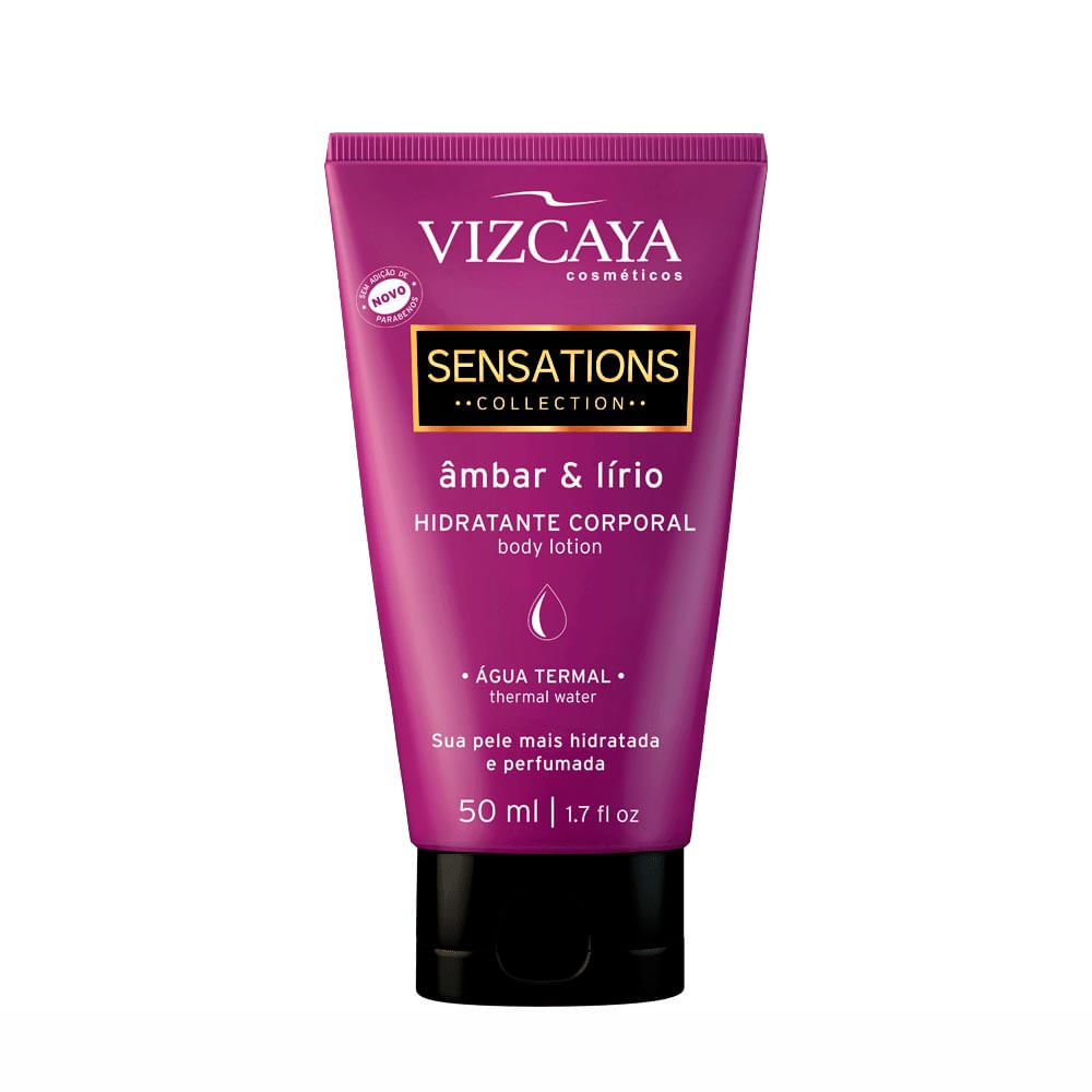 Hidratante Corporal Sensations Âmbar E Lírio Vizcaya 50ml