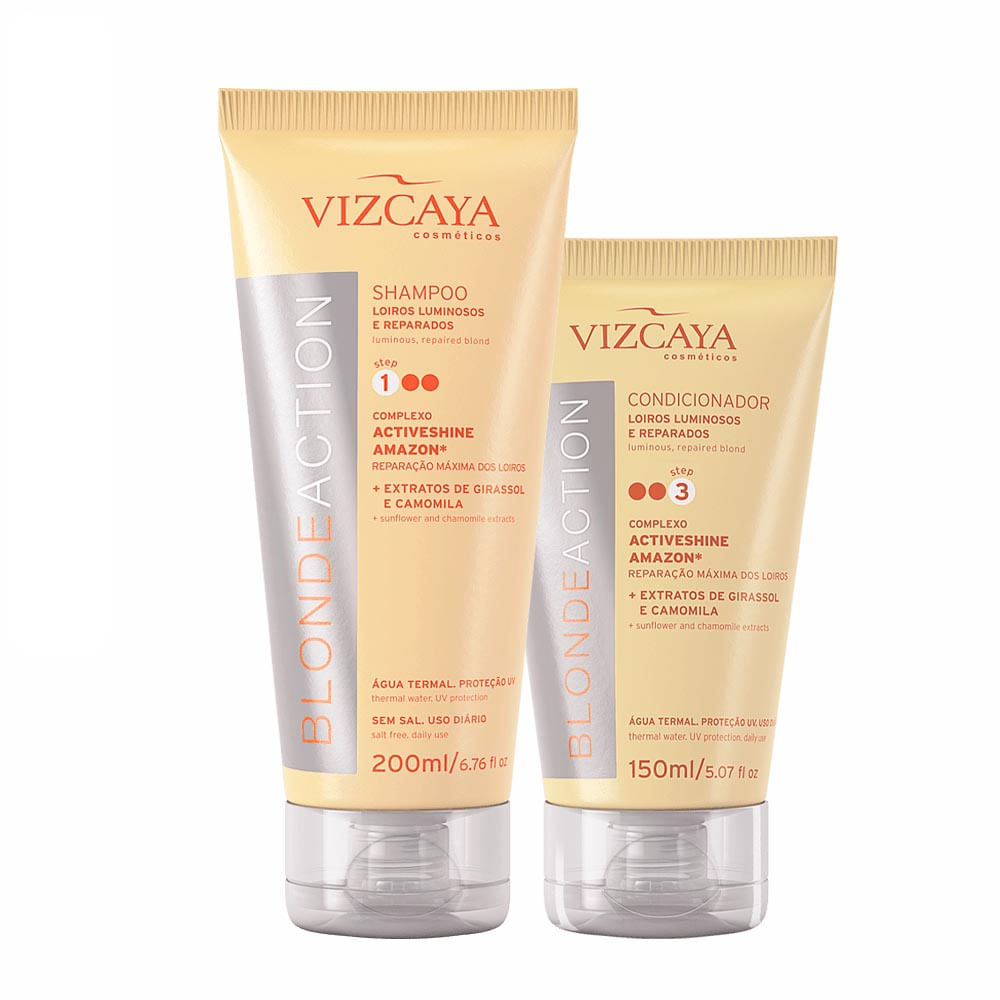 Kit Vizcaya Blonde Action Shampoo 150ml + Condicionador 150ml