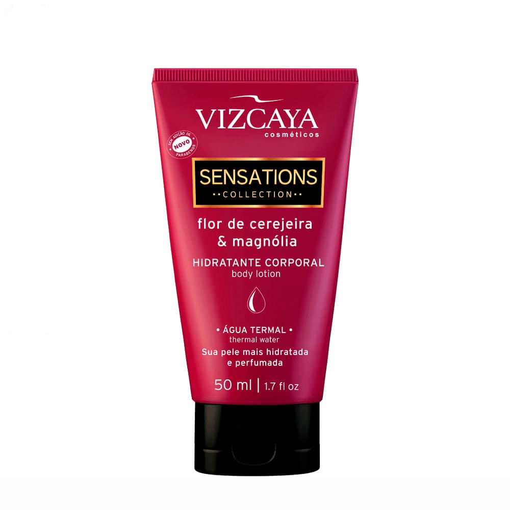 Hidratante Corporal Sensations Flor De Cerejeira E Magnólia Vizcaya 50ml