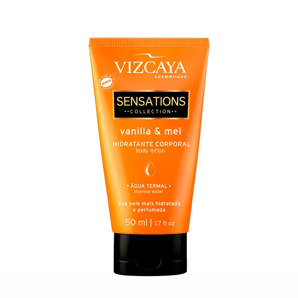 Hidratante Corportal Sensations Vanilla e Mel Vizcaya 50ml