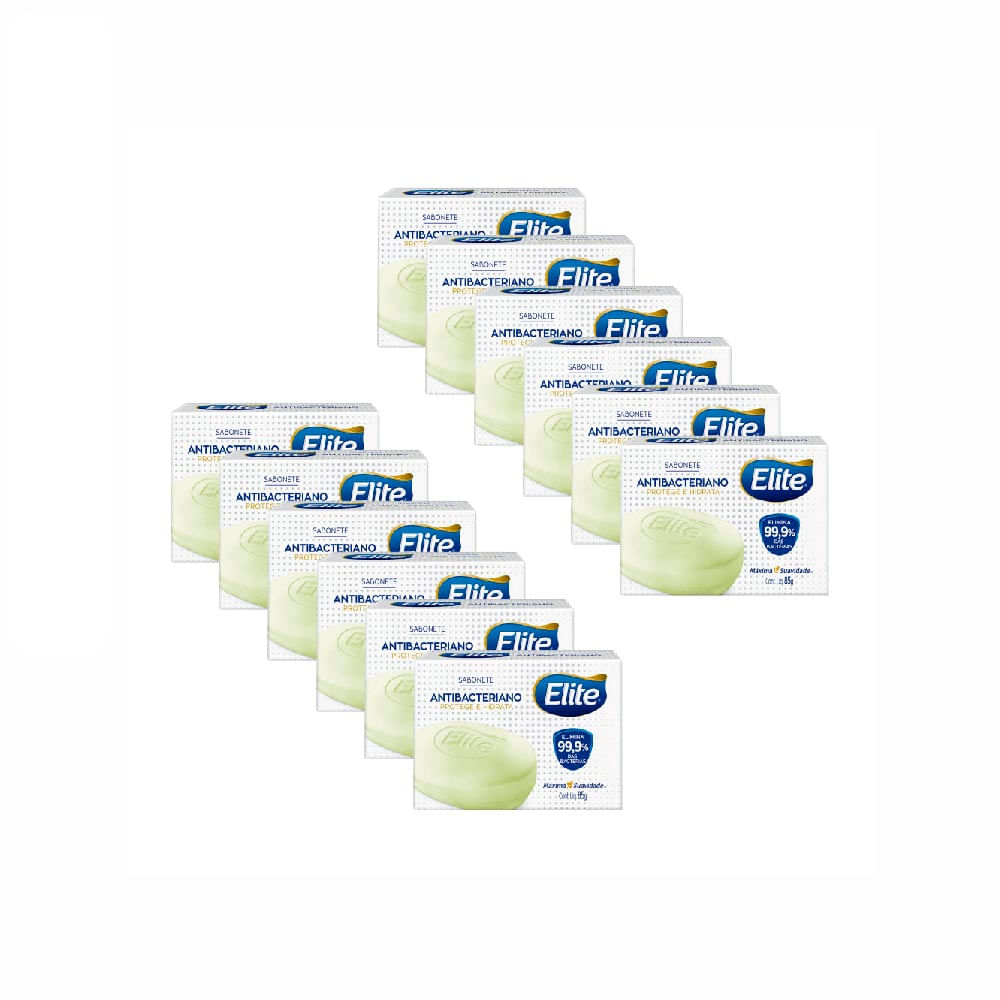 Kit com 12 Sabonetes Antibacteriano Elite 85g