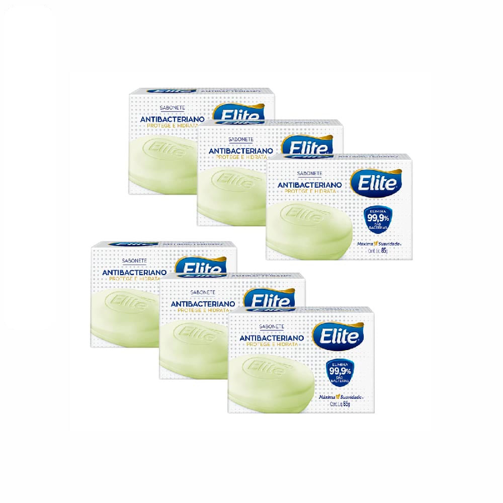 Kit com 6 Sabonetes Antibacteriano 85g