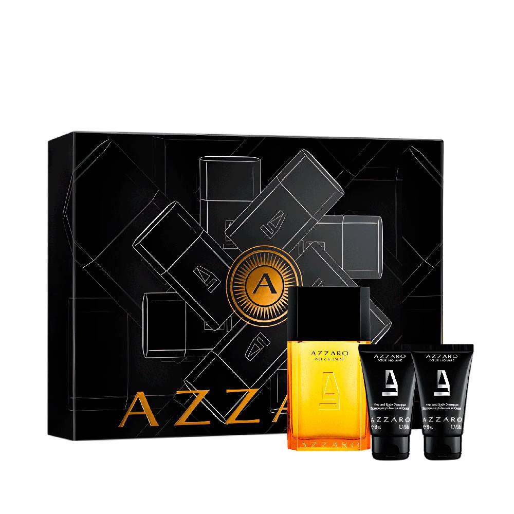 Perfume Masculino Eau de Toilette 100ml + Loção Corporal 2x50ml Azzaro Pour Homme