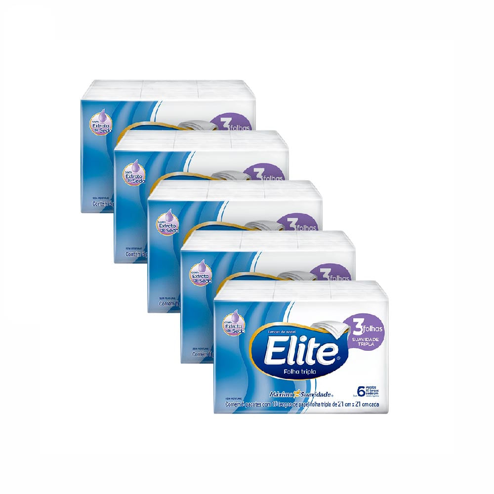 Lenço De Papel Elite 30x10 Folhas Triplas