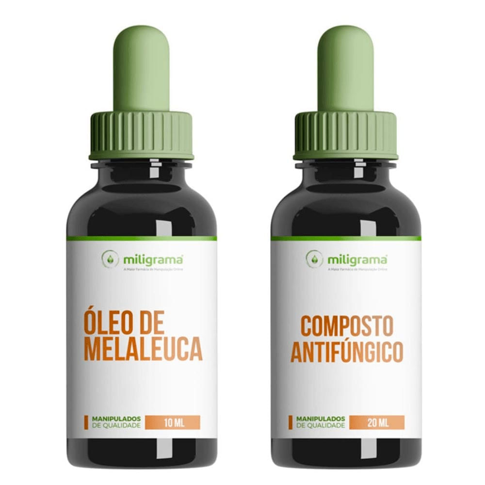 Óleo de Melaleuca 10ml + Solução com Fluconazol 20ml Miligrama