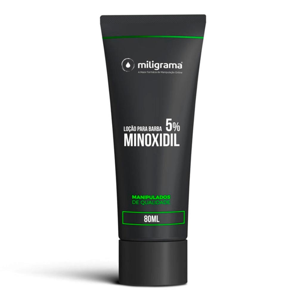 Loção para Barba com Minoxidil 5% Miligrama 80ml