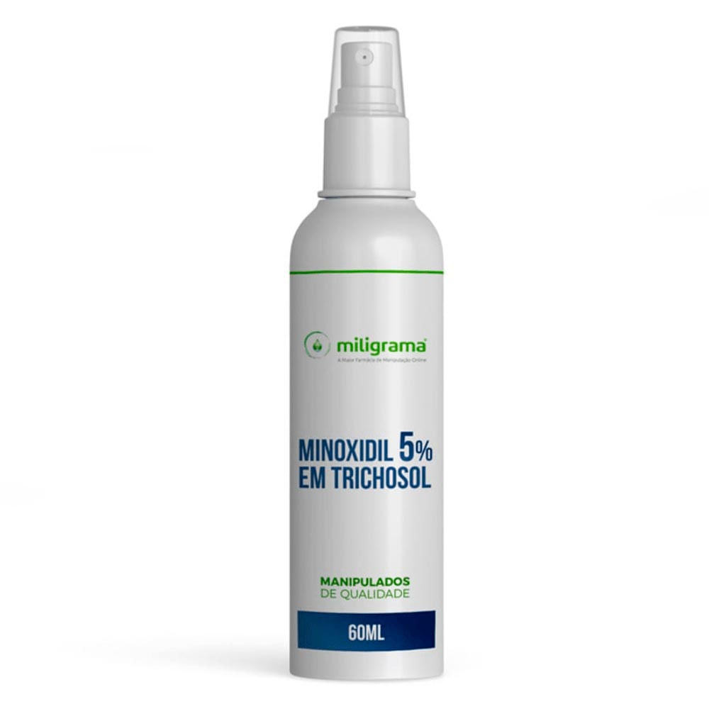 Solução Capilar Minoxidil com Tricosol Miligrama 60ml