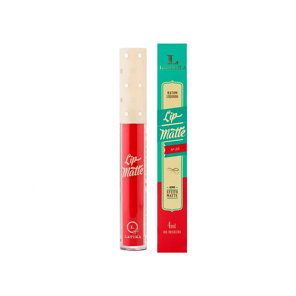 Batom Líquido Lip Matte Metálico Latika N°20