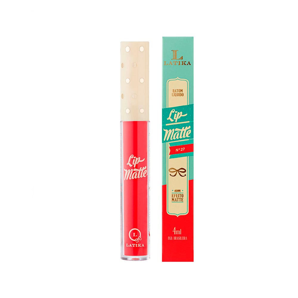 Batom Líquido Lip Matte Metálico Latika N°27