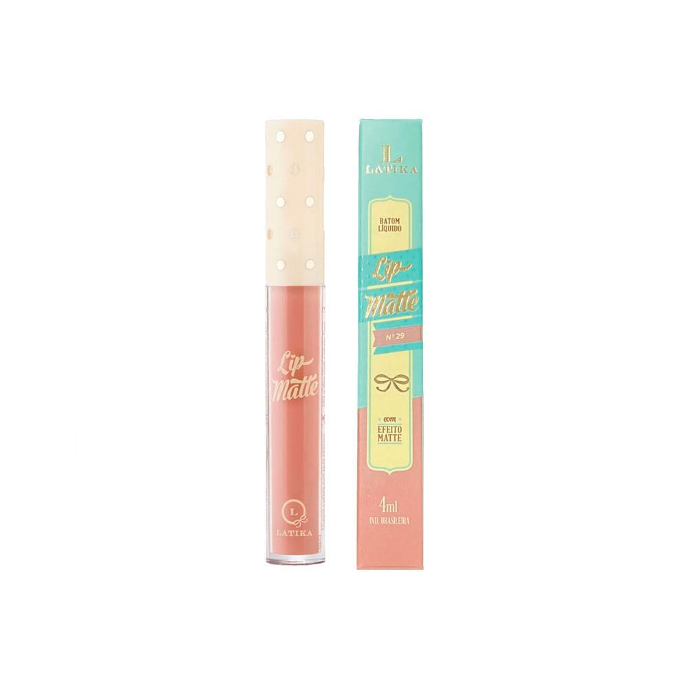 Batom Líquido Lip Matte Metálico Latika N°29