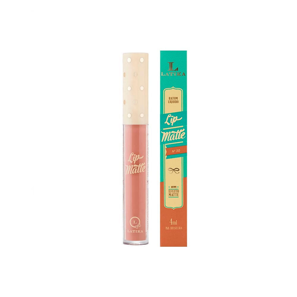 Batom Líquido Lip Matte Metálico Latika N°30