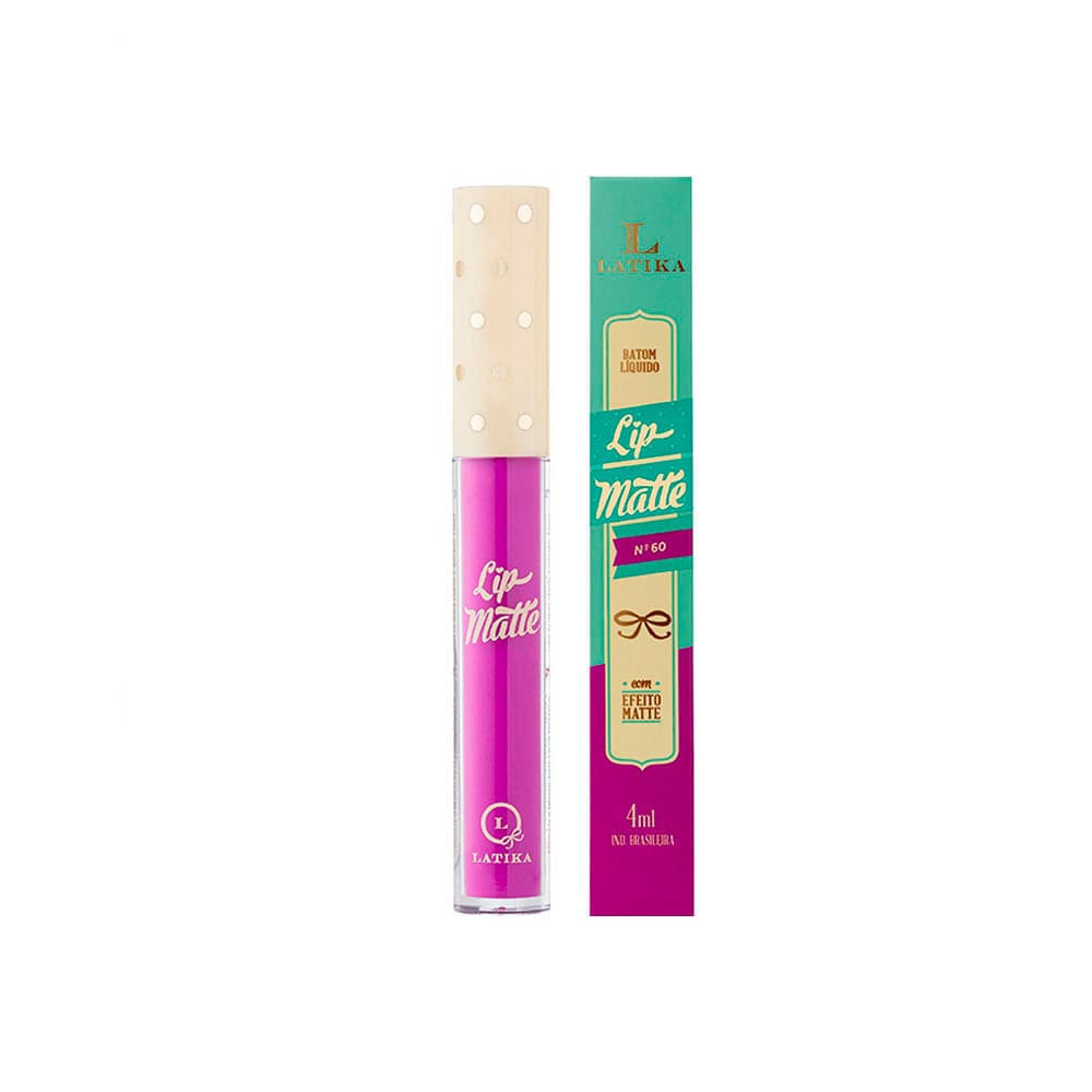 Batom Líquido Lip Matte Metálico Latika N°60