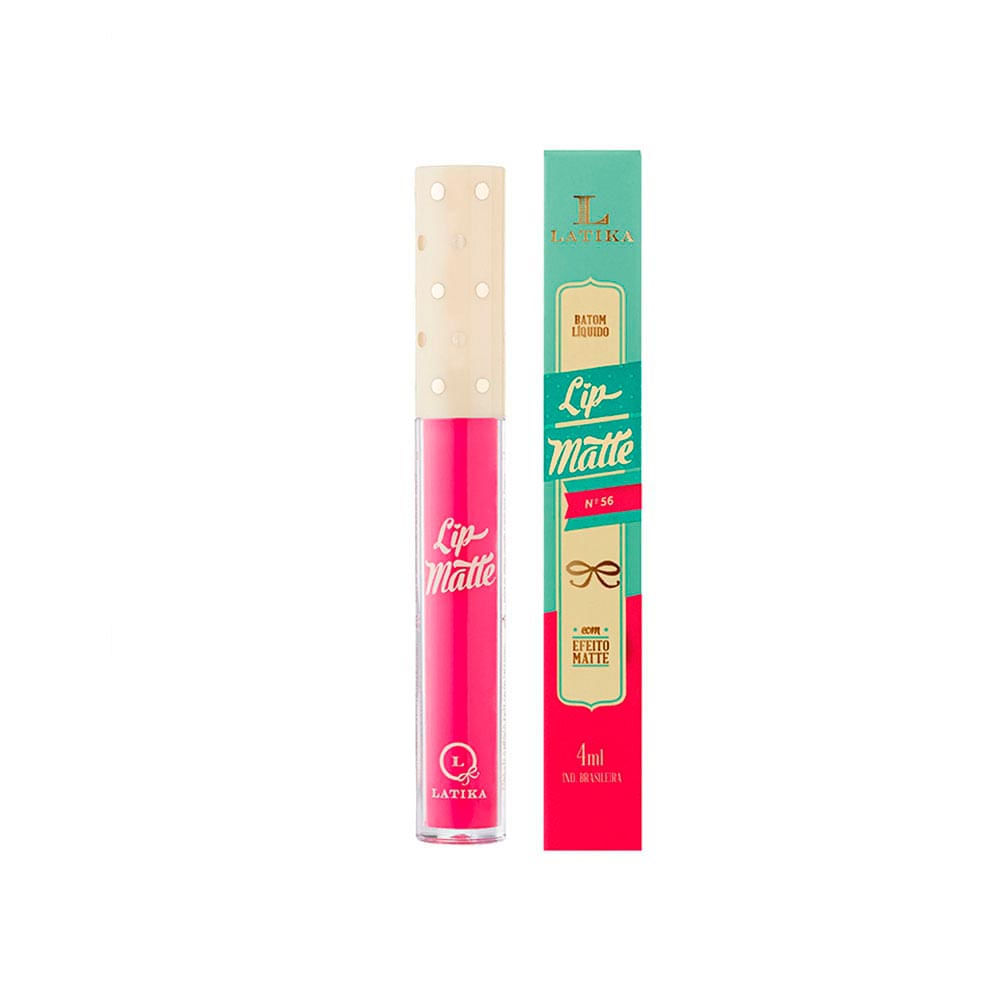 Batom Líquido Lip Matte Metálico Latika Batom Líquido N°56