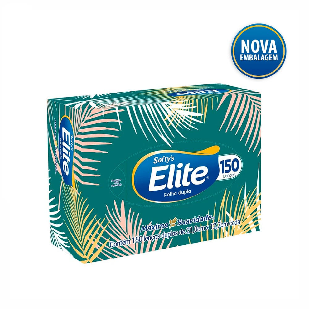Lenço De Papel Elite Com 150 Folhas