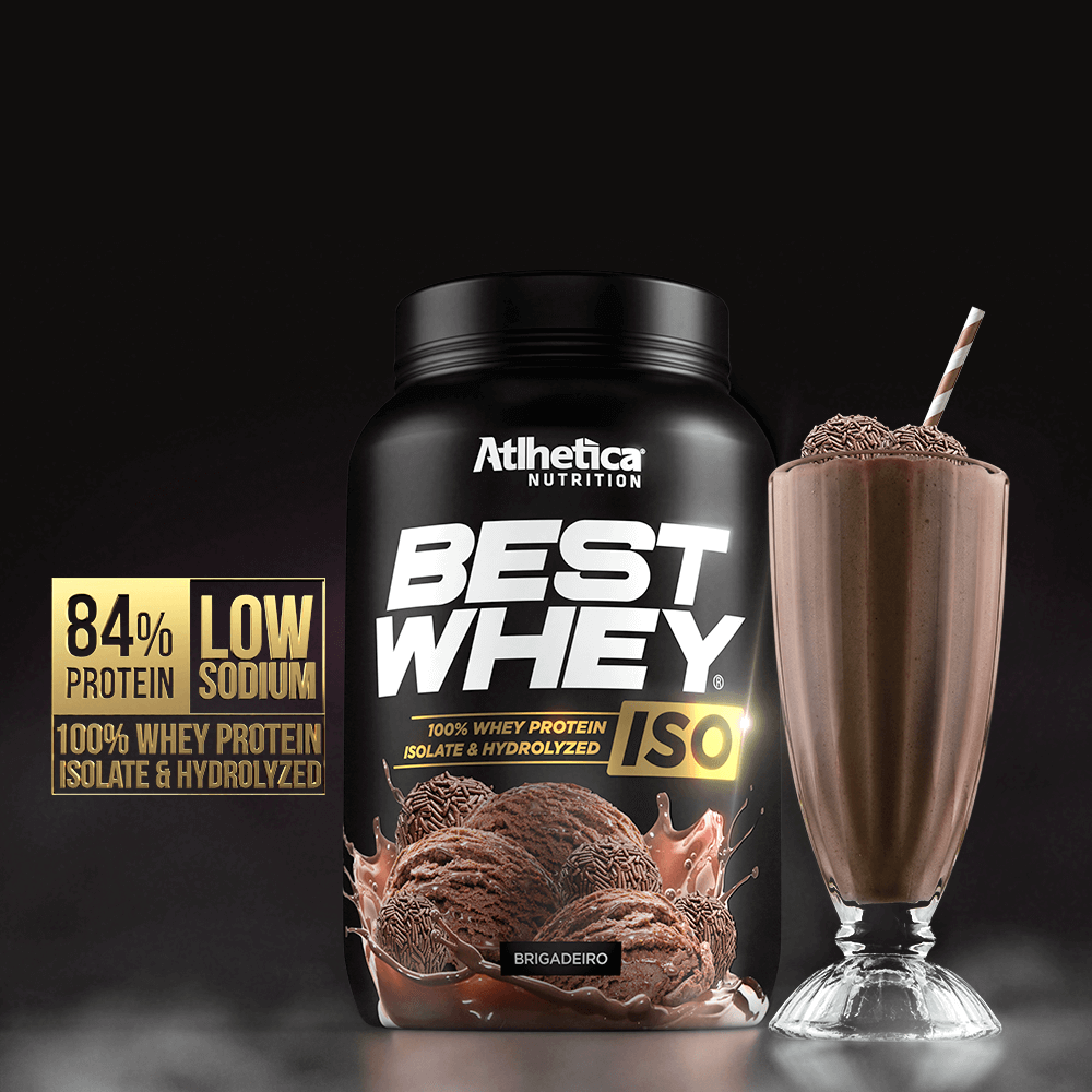 Suplemento Alimentar Best Whey Iso Protein Brigadeiro Atlhetica Nutrition 900g