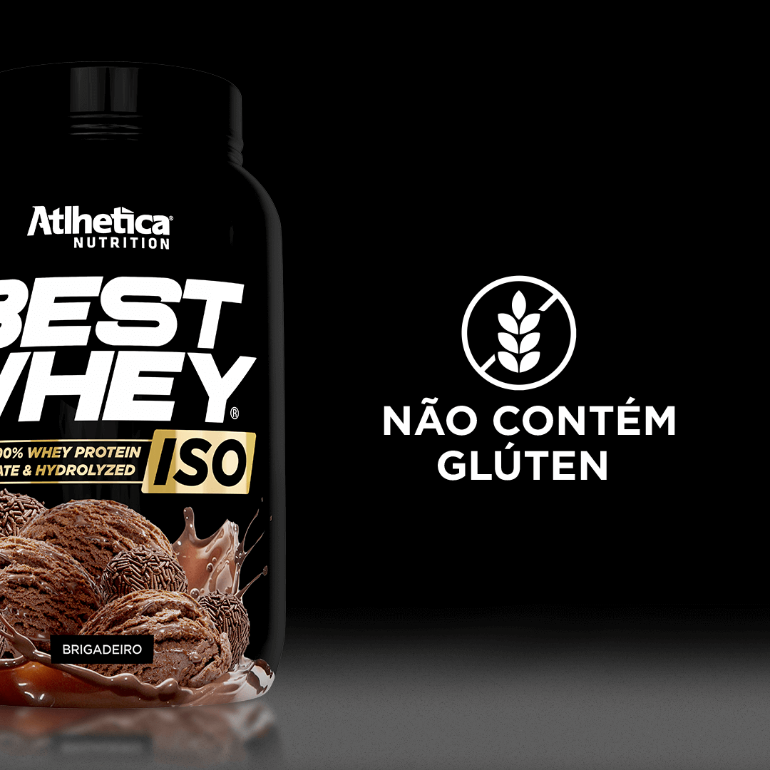 Suplemento Alimentar Best Whey Iso Protein Brigadeiro Atlhetica Nutrition 900g