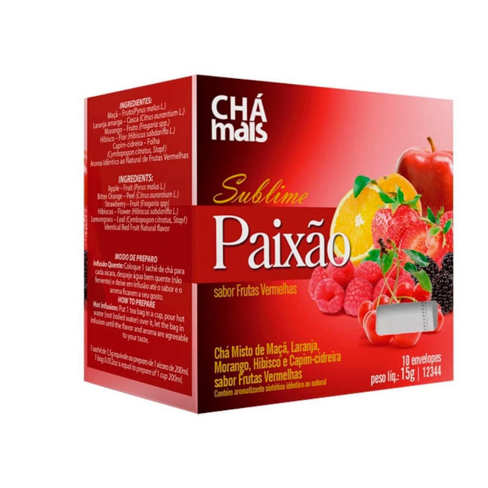 Chá Misto Sublime Paixão Chá Mais 10 sachês