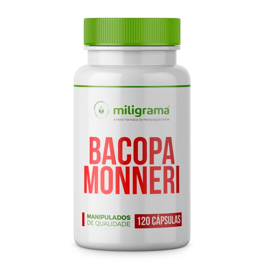 Bacopa Monneri 250mg Miligrama com 120 Cápsulas