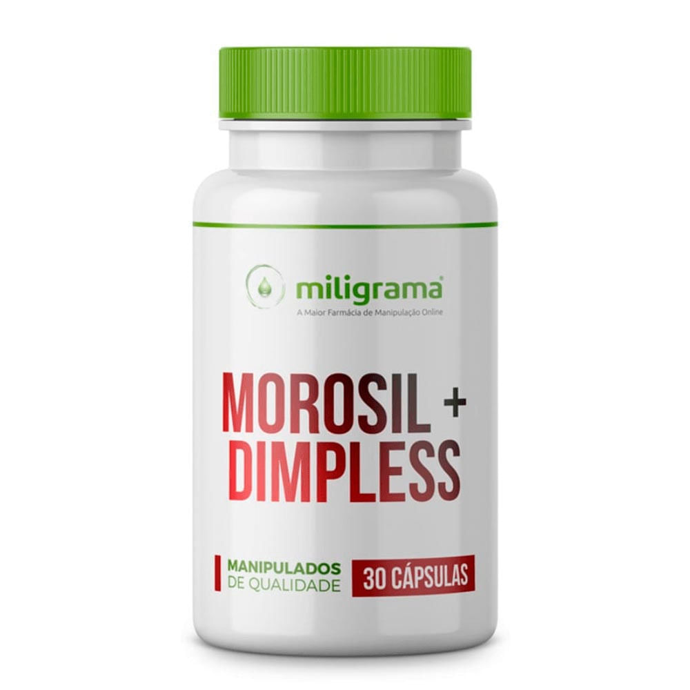 Morosil 500mg e Dimpless 40mg Miligrama com 30 cápsulas