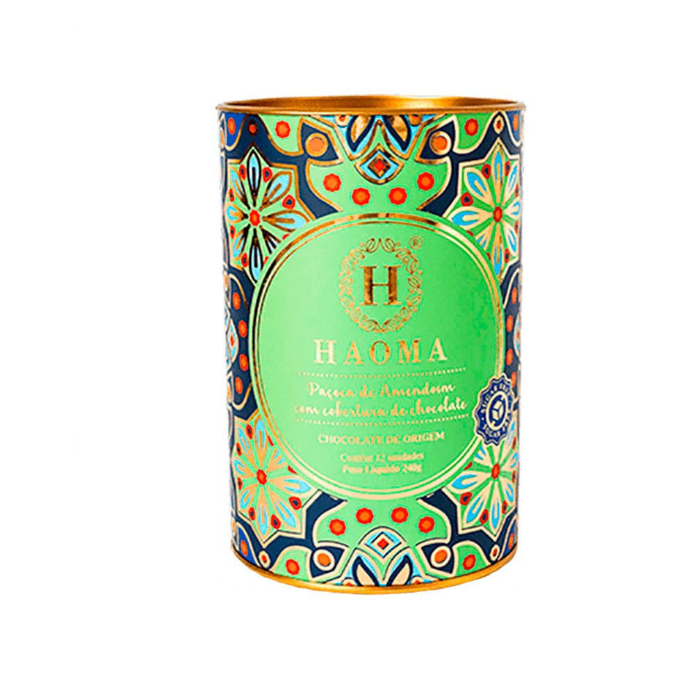Paçoca de Amendoim com Cobertura de Chocolate Haoma 240g