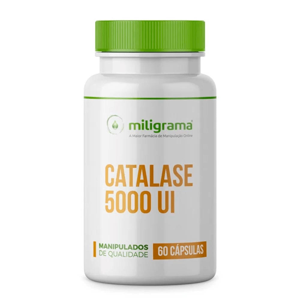 Catalase 5000UI Miligrama com 60 Cápsulas