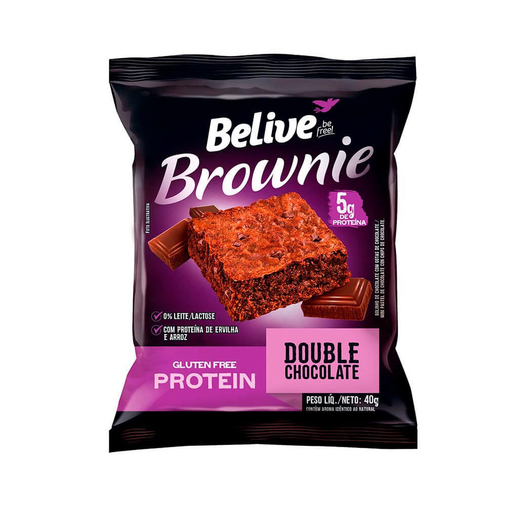 Brownie Double Chocolate Protein Belive 40g