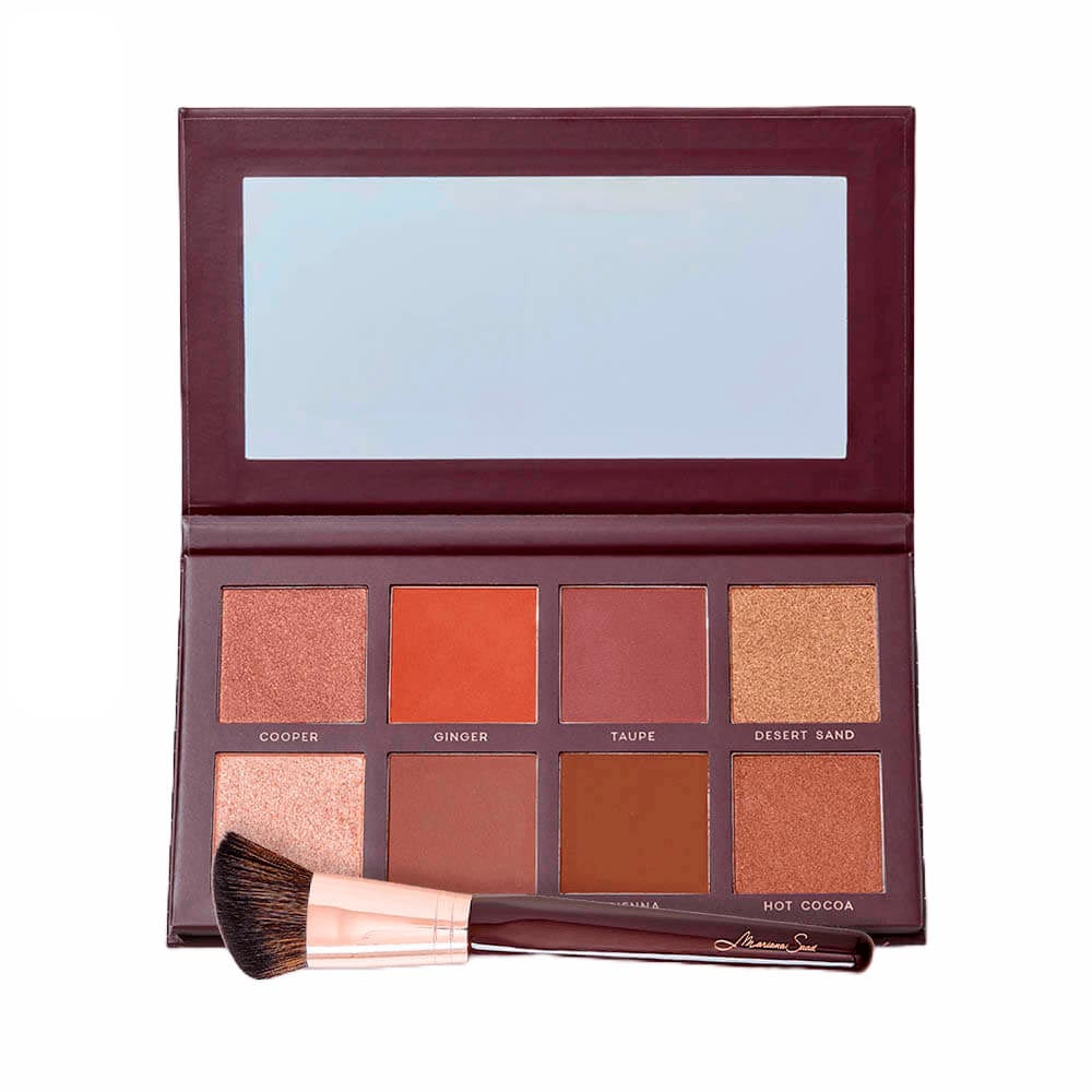 Kit Paleta Face It All + Pincel Para Contorno Ms4 Mariana Saad By Océane (2 Produtos)