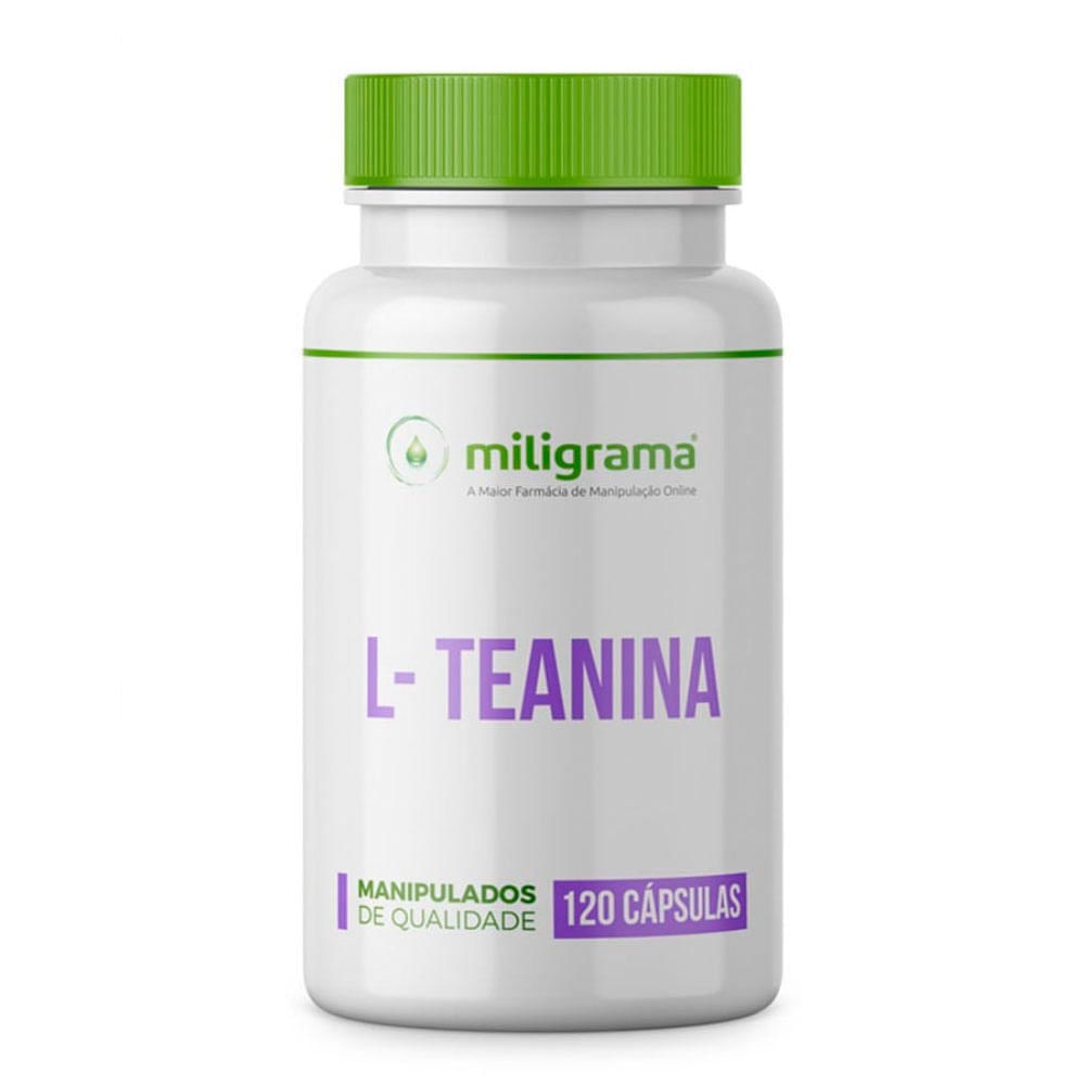 L-Teanina 200mg Miligrama 120 Cápsulas