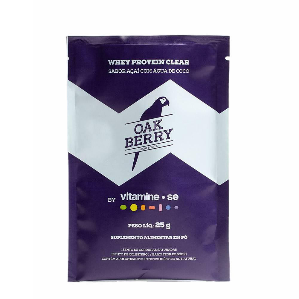 Whey Isolado Oakberry Açaí com Água de Coco Sachê com 25g