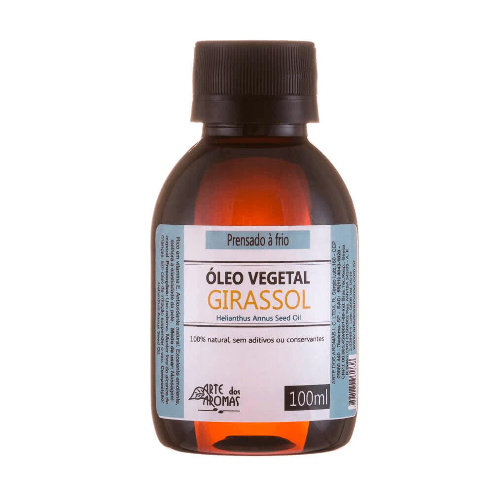 Óleo Vegetal Natural De Girassol Arte Dos Aromas 100Ml